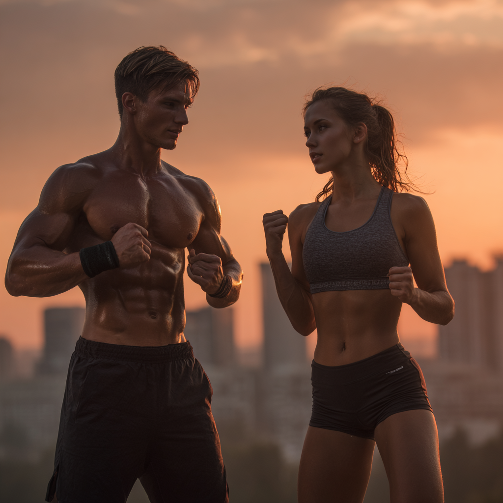 Professional gym interior